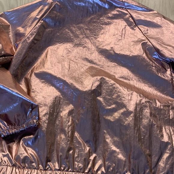 Cat and Jack girls size 6 rose gold windbreaker jacket EUC - Picture 5 of 5